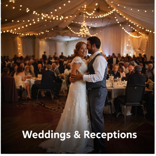 Wedding reception event space at Fox Cities Campus in Menasha Wisconsin Wedding celebration venue at Fox Cities Campus in the Fox Valley
Fox Cities Campus wedding reception space with guests and dance floor
Fox Valley wedding venue at Fox Cities Campus